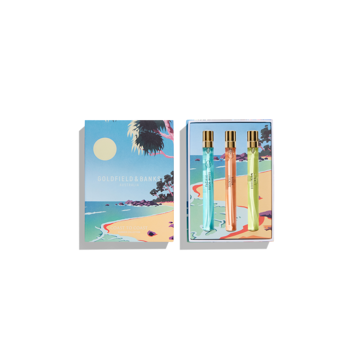 【3本セット】Goldfield & Banks COAST TO COAST Coast to Coast Travel Trio Set 3 x 10mL – Goldfield & Banks