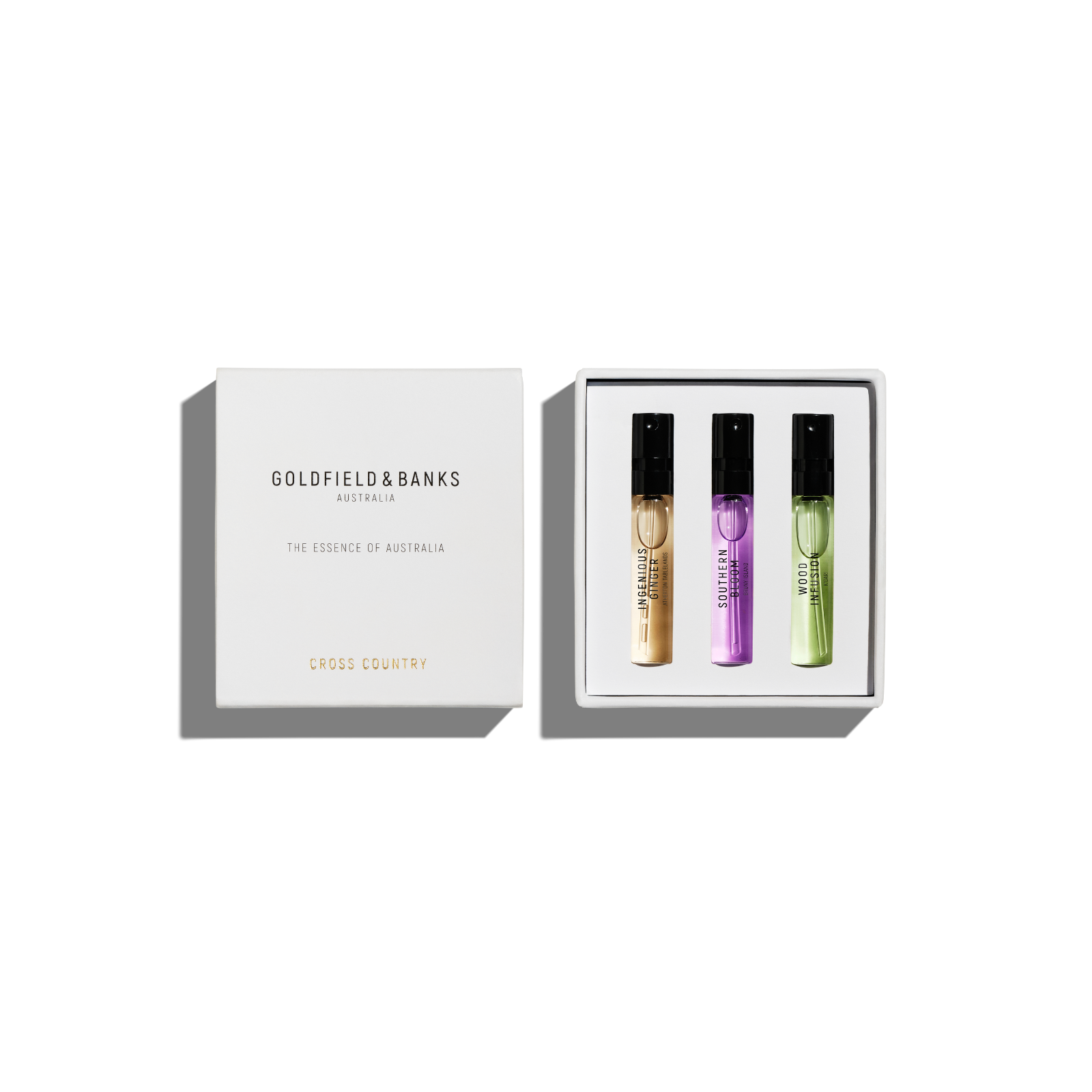 3x2ml Complimentary Sample Set | Ingenious Ginger, Wood Infusion, Southern Bloom