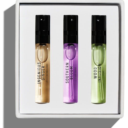 3x2ml Complimentary Sample Set | Ingenious Ginger, Wood Infusion, Southern Bloom